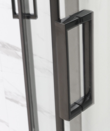 Душевая кабина Frank F412L Black 120х80 см левосторонняя, 214214