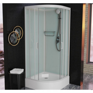 Душевая кабина Frank F409/1 White 90x90 см, 123009