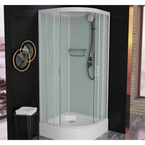 Душевая кабина Frank F409/1 White 90x90 см, 123009