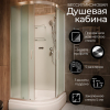 Душевая кабина Frank F409/1 М Brilliant 90x90 без крыши матовое стекло, 20095