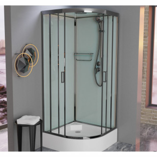 Душевая кабина Frank F409/1 М Brilliant 90x90 матовое стекло, 20094