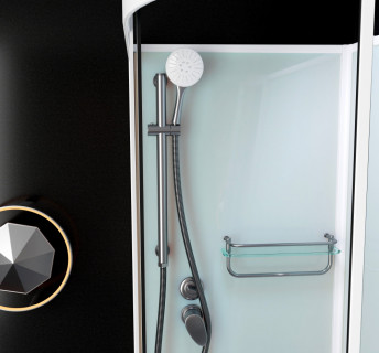 Душевая кабина Frank F412L М White без крыши матовое стекло 120x80 см, 20021