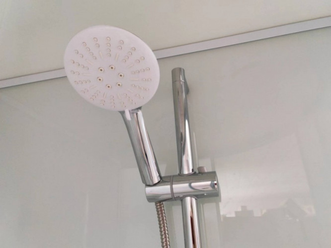 Душевая кабина Frank F409/1 М White 90x90 средний поддон матовое стекло, 20024