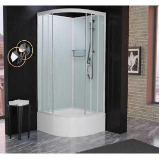 Душевая кабина Frank F409/2  White без крыши 90x90 см, 132009