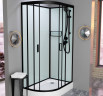 Душевая кабина Frank F412R Black без крыши 120x80 см, 214015