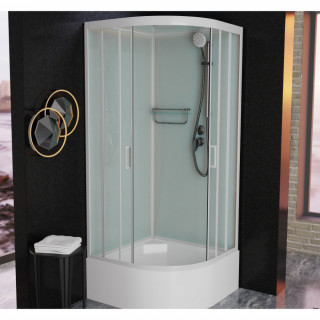 Душевая кабина Frank F409/2 White 90x90 см, 131009