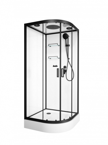 Душевая кабина Frank F410 Black 110х110 см, 140144