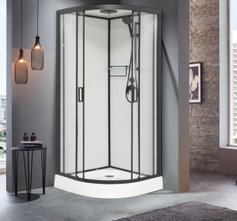 Душевая кабина Frank F410 Black 110х110 см, 140144