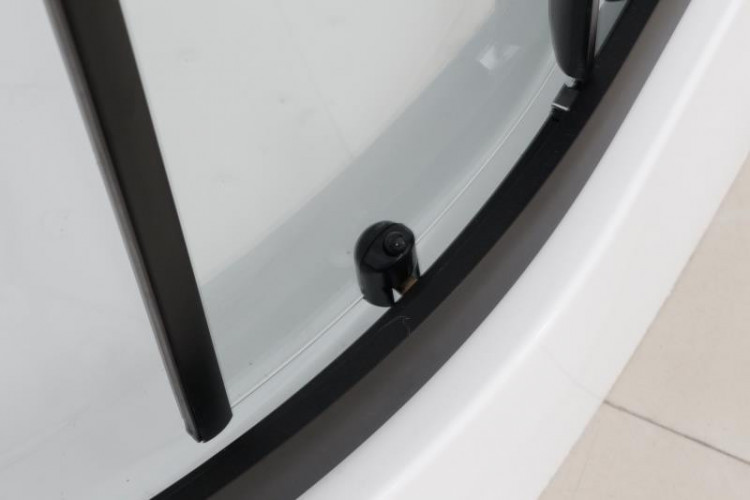 Душевая кабина Frank F410 Black без крыши 110x110 см, 140044