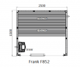 Финская сауна Frank F852 250х150x210 см кедр, 852258