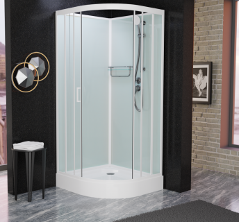 Душевая кабина Frank F410 White без крыши 110x110 см, 410010