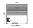 Финская сауна Frank F853 230х150x210 см кедр, 853358