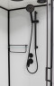 Душевая кабина Frank F418L М Black левосторонняя матовое стекло 	100х80 см, 20050