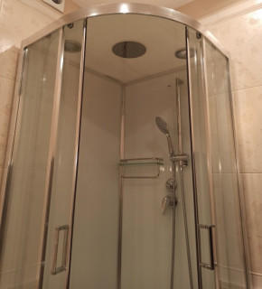 Душевая кабина Frank F410 М Brilliant 110x110 низкий поддон матовое стекло, 20082