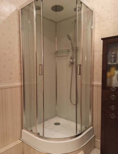 Душевая кабина Frank F410 М Brilliant 110x110 низкий поддон матовое стекло, 20082