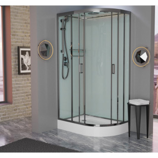 Душевая кабина Frank F418L М Brilliant 100x80 матовое стекло, 20086