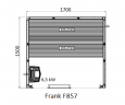Финская сауна Frank F857 170х150x210 см кедр, 857758
