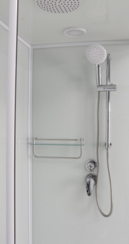 Душевая кабина Frank F418L М White левосторонняя матовое стекло 	100х80 см, 20012