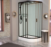 Душевая кабина Frank F411L Black 110х80 см левосторонняя, 114114