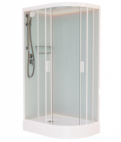 Душевая кабина Frank F411L White 110х80 см левосторонняя, 411411