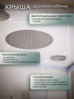 Душевая кабина Frank F418R Brilliant 100x80 см, 165009