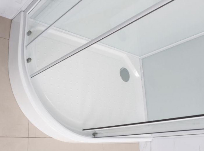 Душевая кабина Frank F418R White 100х80 см правосторонняя, 418419