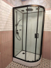 Душевая кабина Frank F411L М Black левосторонняя матовое стекло 	110х80 см, 20054