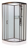 Душевая кабина Frank F400 Black без крыши 100x100 см, 400004