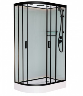 Душевая кабина Frank F411R Black 110х80 см правосторонняя, 114115