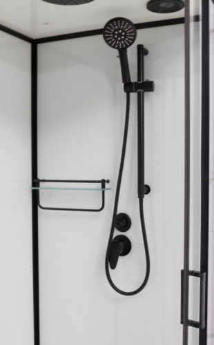 Душевая кабина Frank F411R Black 110х80 см правосторонняя, 114115