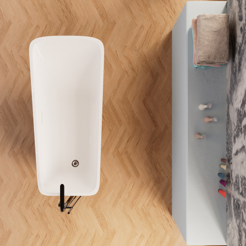 Ванна Frank F6106 White/Black 170х80 см, 12518