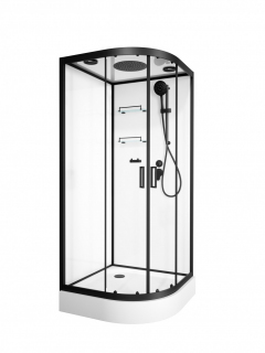 Душевая кабина Frank F420 Black 120х120 см, 420240