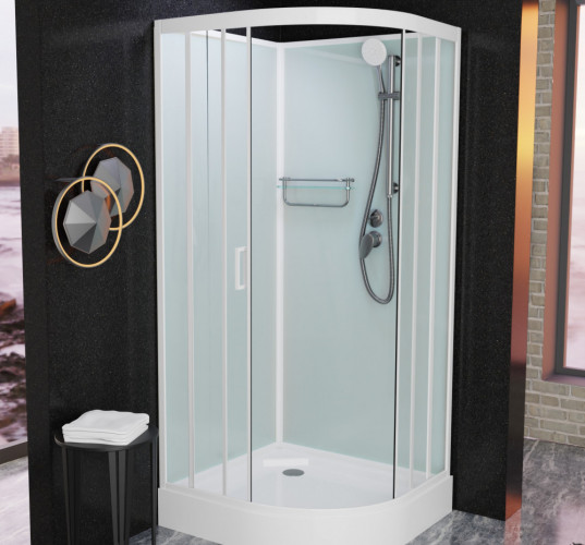 Душевая кабина Frank F400 White без крыши 100x100 см, 4000404