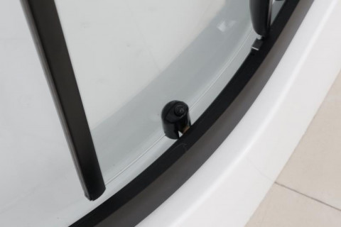 Душевая кабина Frank F420 Black без крыши 120x120 см, 420040