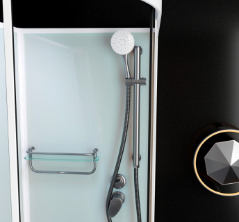 Душевая кабина Frank F411R М White без крыши матовое стекло 110x80 см, 20019