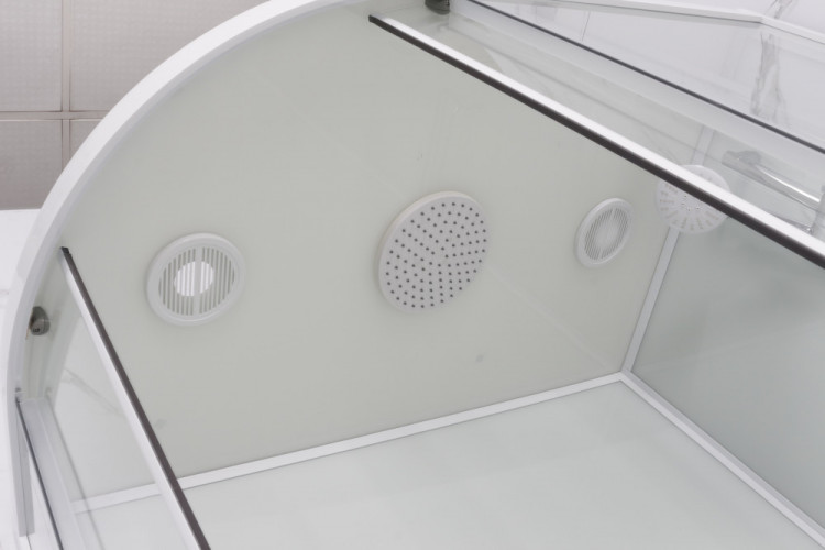 Душевая кабина Frank F411R М White правосторонняя матовое стекло 110х80 см, 20018