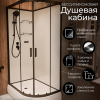 Душевая кабина Frank F412/1 L Black без крыши 120x80 см, 144009