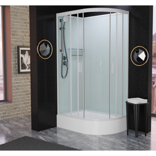 Душевая кабина Frank F412/1 L White без крыши 120x80 см, 128009