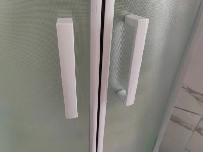 Душевая кабина Frank F400 М White без крыши матовое стекло 100x100 см, 20007