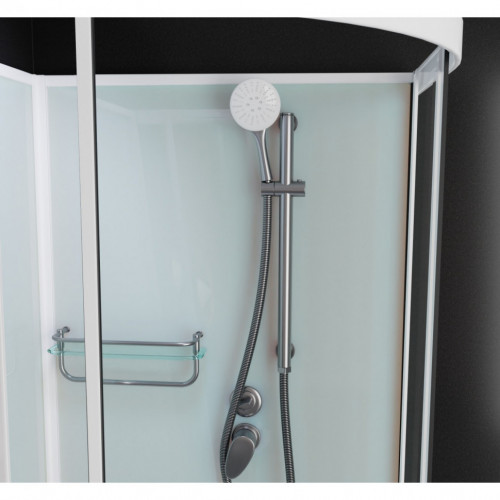 Душевая кабина Frank F412/1 L М White 120x80 без крыши матовое стекло, 20029