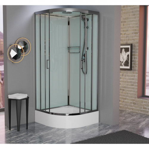 Душевая кабина Frank F400/1 Brilliant 100x100 см, 177009