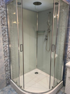 Душевая кабина Frank F420 М Brilliant 120x120 низкий поддон матовое стекло, 20084