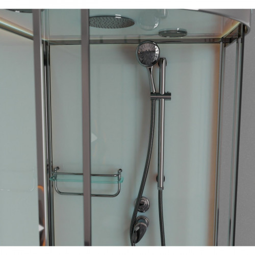 Душевая кабина Frank F408 М Brilliant 80x80 низкий поддон матовое стекло