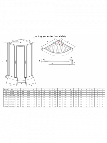 Душевая кабина Frank F400/1 Brilliant без крыши 100x100 см, 178009