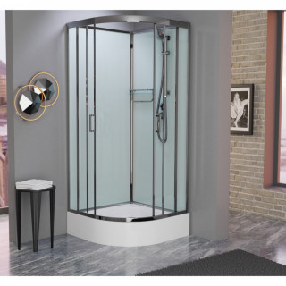 Душевая кабина Frank F400/1 Brilliant без крыши 100x100 см, 178009