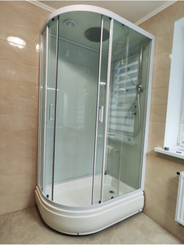 Душевая кабина Frank F412/1 R White без крыши 120x80 см, 130009
