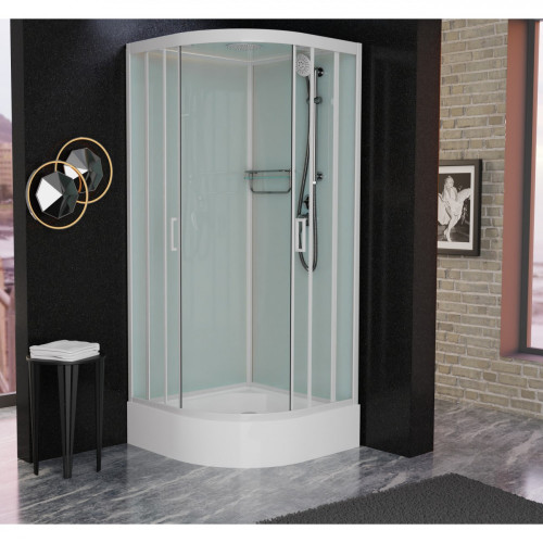 Душевая кабина Frank F400/1 White 100x100 см, 125009