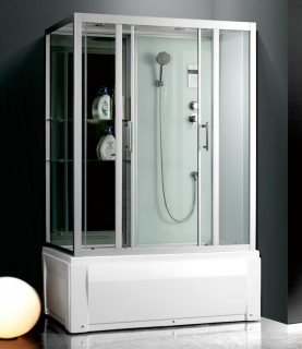 Душевой бокс Frank F556 150x85 см с турецкой баней, 2945671