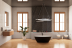 Ванна Frank F6123 Black/White 170x81 черная с белым отдельностоящая, 12526