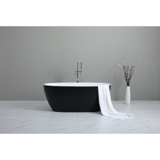 Ванна Frank F6123 Black/White 170x81 черная с белым отдельностоящая